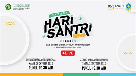 OPENING HARI SANTRI NASIONAL 2022 PONPES AL IMAN BULUS YouTube