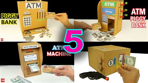 5 Amazing Personal ATM Machine DIY ATM Machine With Money YouTube