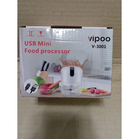 Jual Food Processor Rechargeable Vipoo V 3001 Blender Cas Mini USB