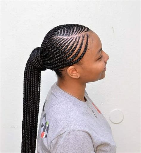 Cornrow Ponytail Hairstyles: 80+ New & Trendy Styles - Curly Craze