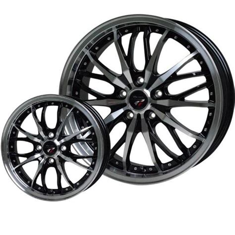 HOT STUFF インチ HM J H 本 ブラックポリッシュ ホイール カローラ ルミオン スカイライン