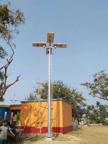 Mild Steel Led Solar High Mast Lighting Pole For Street M At Rs