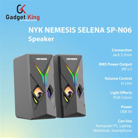 Jual Nyk Nemesis Selena Sp N06 Speaker Pc Gaming Komputer Pc Laptop Hp Tv Jakarta Pusat