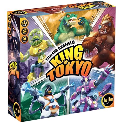 Tokyo King Game - King of Tokyo: New Edition - IELLO Board Game, Ages 8+, 2-6 Players, 30 ...