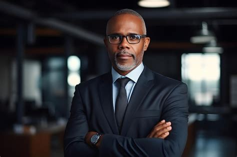 Premium AI Image | Portrait of confident senior african american ...