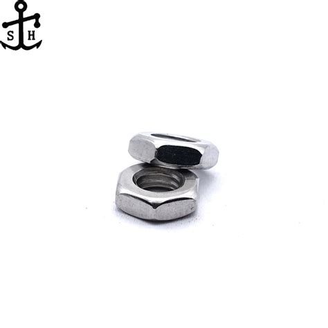 Din Stainless Steel Sus Chamfered Hexagon Thin Nuts Auto Parts