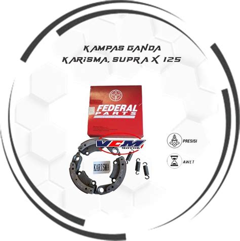 Jual Kampas Ganda Otomatis Kopling Karisma Supra X 125 Merk Federal