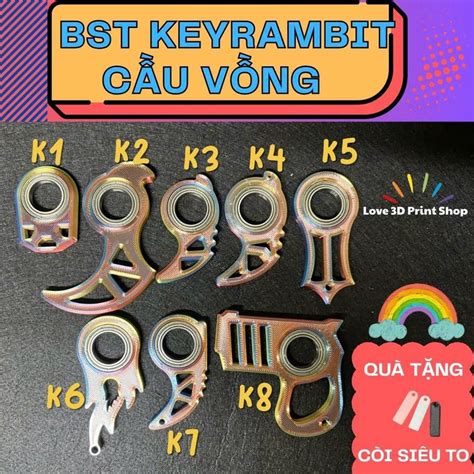 bo suu tap moc khoa xoay keyrambit cau vong lap lanh va phu kien