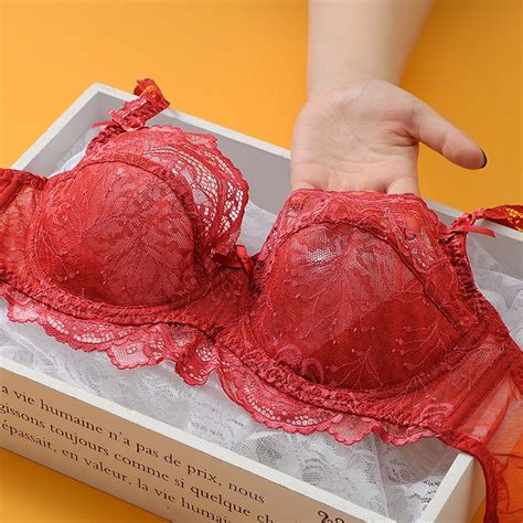 Conjunto De Suti E Calcinha Transparentes Vermelhos Plus Size Malha Macia Conjunto De Lingerie