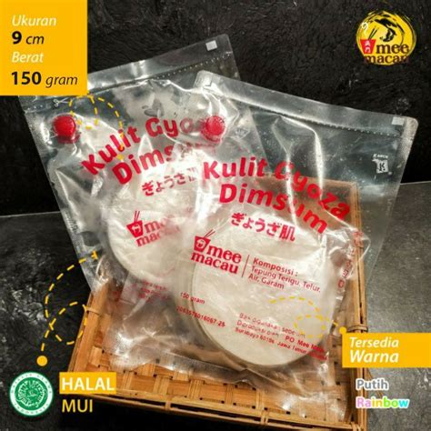 Jual Kulit Pangsit Siomay Dimsum Bulat Mee Macau Gram Diameter