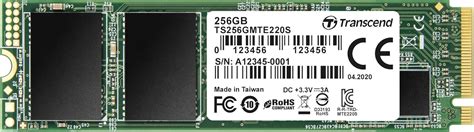 Amazon.com: Transcend TS256GMTE220S 256GB M.2 PCIe Gen3x4 80mm Internal ...