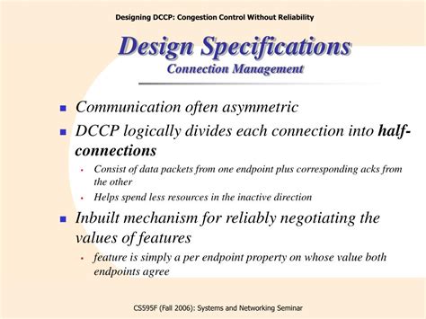 Ppt Designing Dccp Congestion Control Without Reliability Powerpoint Presentation Id 3519950