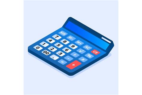 Blue Calculator Icon | Design Bundles