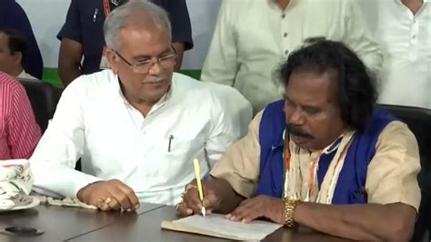 Chhattisgarh Former Bjp Leader Nand Kumar Sai Joins Congress In