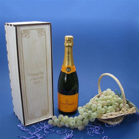 Personalized Wood Champagne T Box Or Caddy For Wedding Party Members