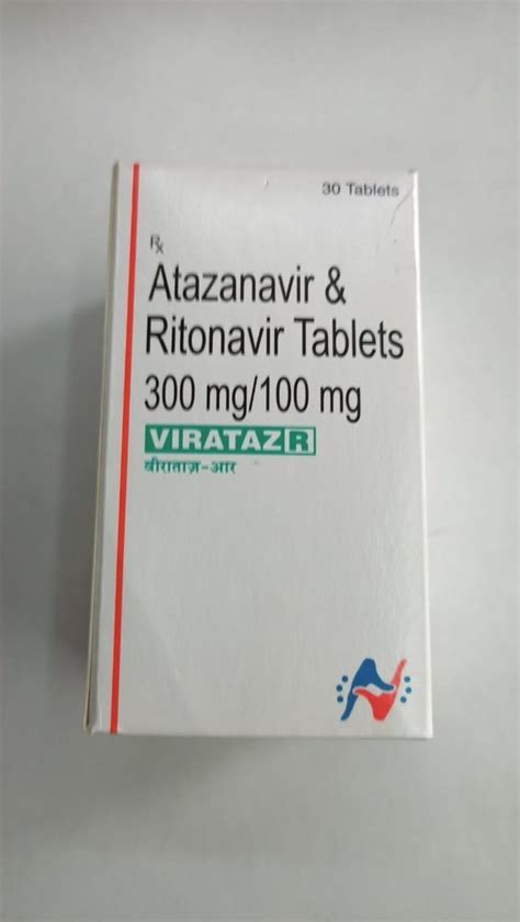 Virataz R 400mg Atazanavir And Ritonavir Tablets Hetero Drugs Ltd