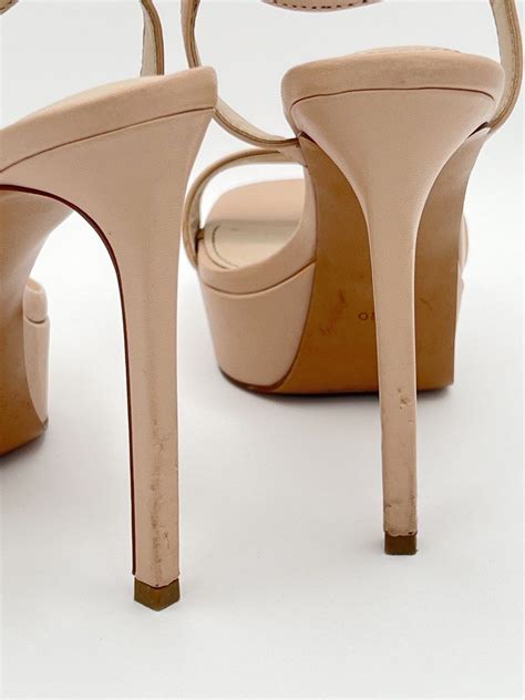 Pedro Rina Nude Open Toe Ankle Strap Platform Sandal Heels Women S Fashion Footwear Heels On