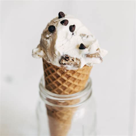 Steps To Make Cookie Dough Ice Cream Cone