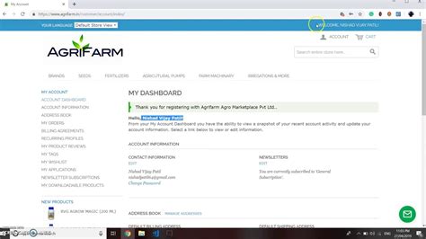 How To Login To Agrifarm Youtube