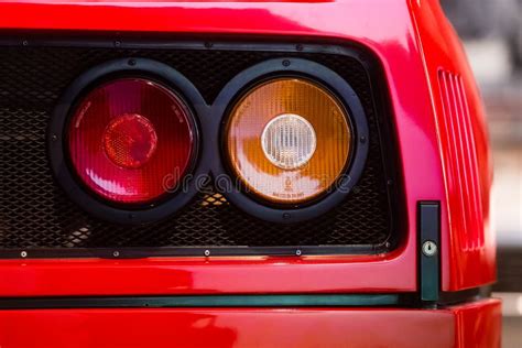 Rear LED Lights of Lamborghini Aventador Editorial Stock Image - Image of orange, performance ...