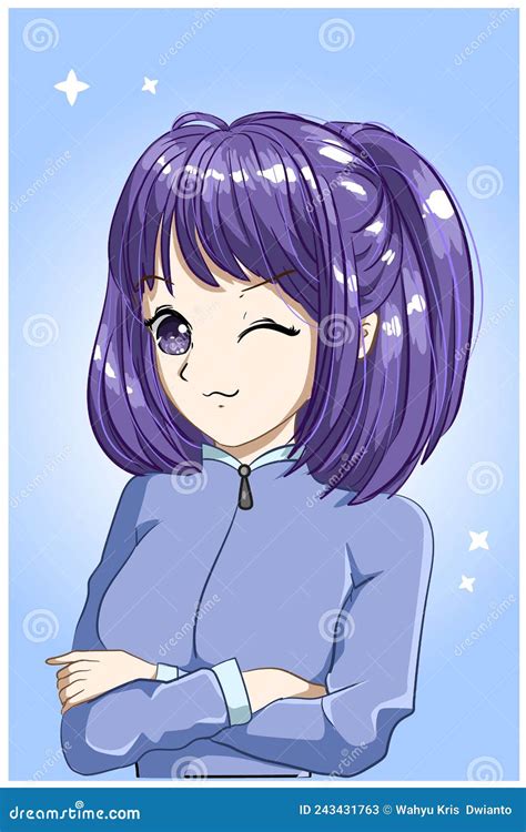 Girl Short Hair Illustration Flat Animated Cartoon Illustration 150231872