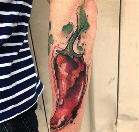 70 Pepper Tattoo Ideas For Men Spicy Designs