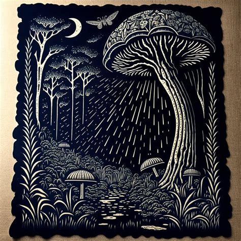 I Cant Get Over How Beautiful These Linocut Prints Of Mushrooms Are