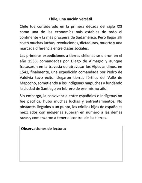 Texto Para Lectura En Voz Alta Profe Social