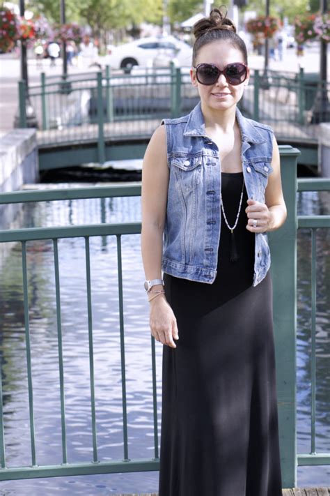 Transition into Fall with a Denim Vest