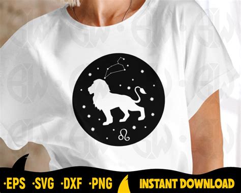 Leo Zodiac Sign Svg, Leo Constellation, Leo Star Sign, Astrological, Horoscope Lion, Cut Files ...