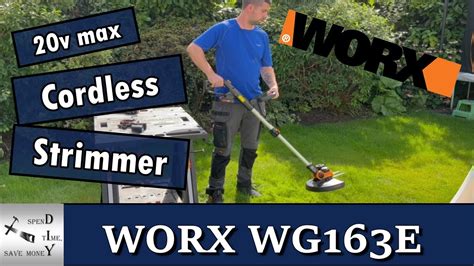 Worx Wg E V V Max Cordless Grass Trimmer Strimmer With Command