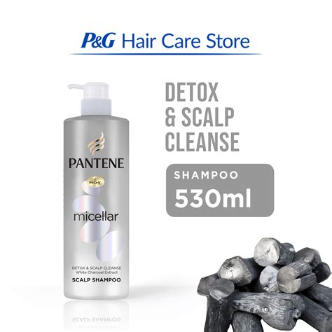 Pantene Micellar Shampoo Detox Purify Cleanse White Charcoal Extract