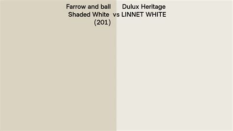 Farrow And Ball Shaded White 201 Vs Dulux Heritage Linnet White Side By Side Comparison