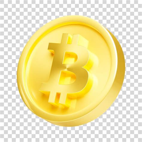 Premium PSD 3d Gold Luxury Bitcoin