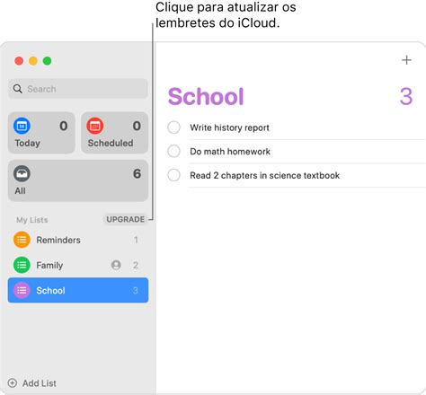 Atualize Os Lembretes Do ICloud No Mac Suporte Da Apple BR