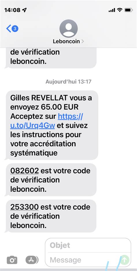 Sms Recu Pour L Achat D Un Bien Que Je Vends Sur Le Boncoin Arnaques