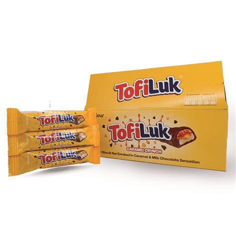 Gandour Tofiluk 10g Caramel Crunch 1 Biscuit Bars Enrobed In Caramel