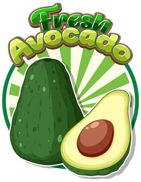 Free Vector Avocado Fruit Cartoon Isolated