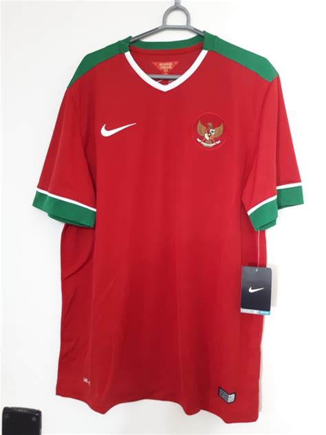 Indonesia National Football Team Home Jersey,Bnwt, Men's Fashion, Tops ...