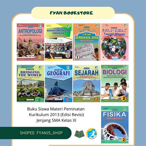 Jual Fyan Book Store Buku Siswa Materi Peminatan Kelas Sma