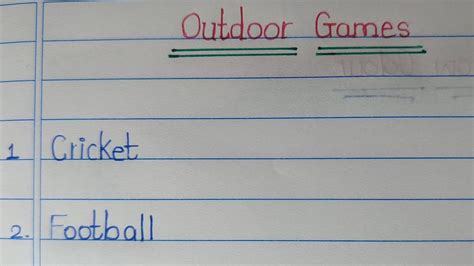 Outdoor Games Outdoor Games Names Outdoor Games In English Games