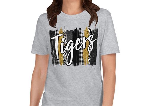 Tigers Mascot T Shirt School Spirit Shirt Team Tigers Etsy