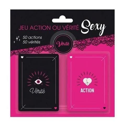 Jeu De Carte Action Ou Vérité Version érotique Jeu Coquin Pour Coup