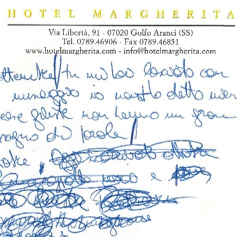 Cesare Cremonini E Quel Bigliettino Scritto In Un Hotel In Sardegna