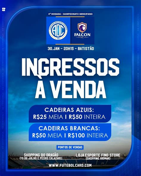 Ingressos para duelo entre Confiança e Falcon já estão à venda