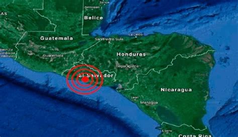 Sismo De 6 Grados Sacude La Costa De El Salvador Mundo La República