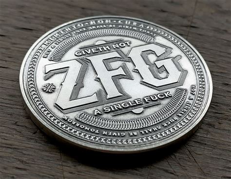 I Dont Give A Fuck Reminder Coin No Fucks Coins Badass Coins To Remind Yourself To Keep Calm