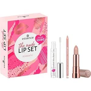 Essence Cosmetics The Nude Lip Set Romantic Make Up Geschenk Set F R Frauen Lippenstift