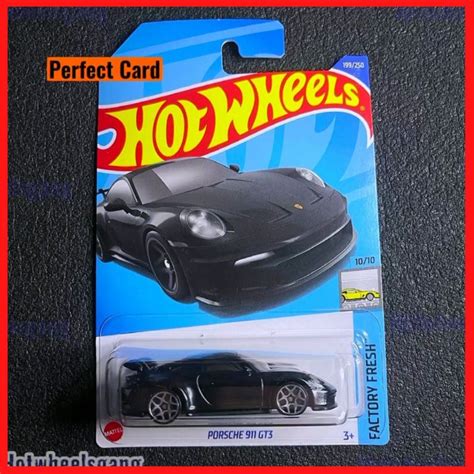 Hot Wheels Porsche 911 GT3 Matte Black 2022 Exotics Cars Porsc Factory Fresh Collection Car