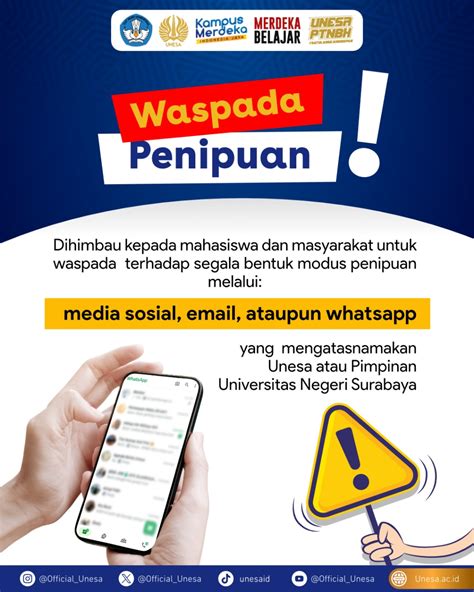 Himbauan Waspada Terhadap Berbagai Modus Penipuan Mengatasnamakan